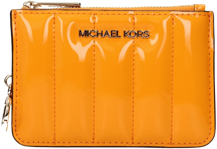Michael Kors Michael Kors Orange Leather Wallet