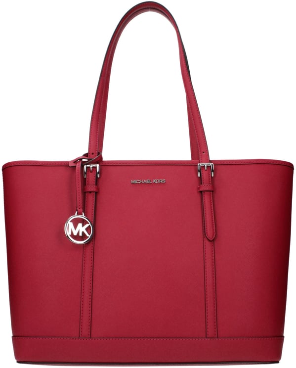 Michael Kors Michael Kors Red Leather Shoulder Bag