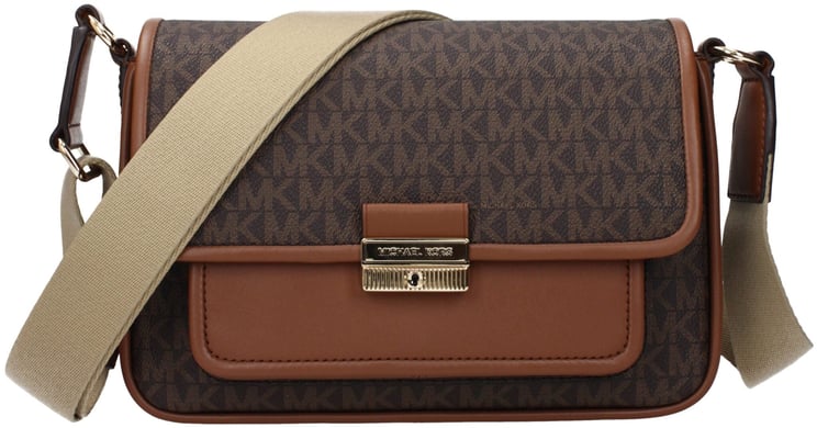 Michael Kors Michael Kors Brown Fabric Crossbody Bag
