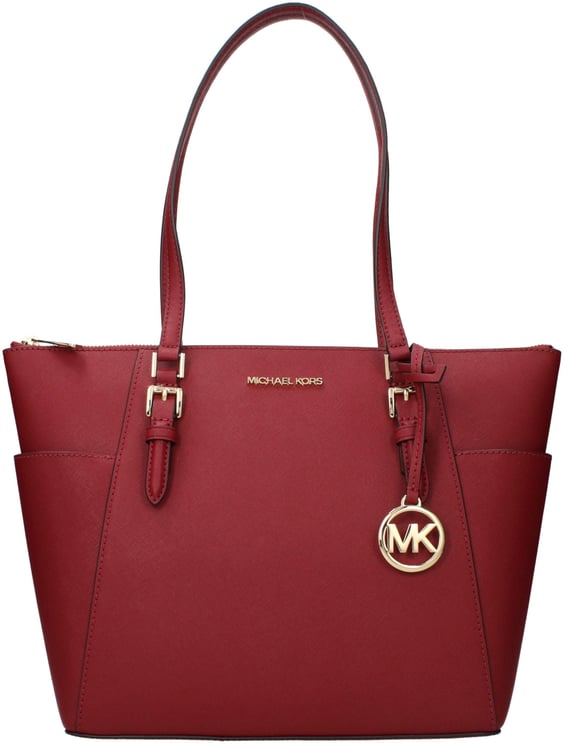 Michael Kors Michael Kors Red Leather Shoulder Bag