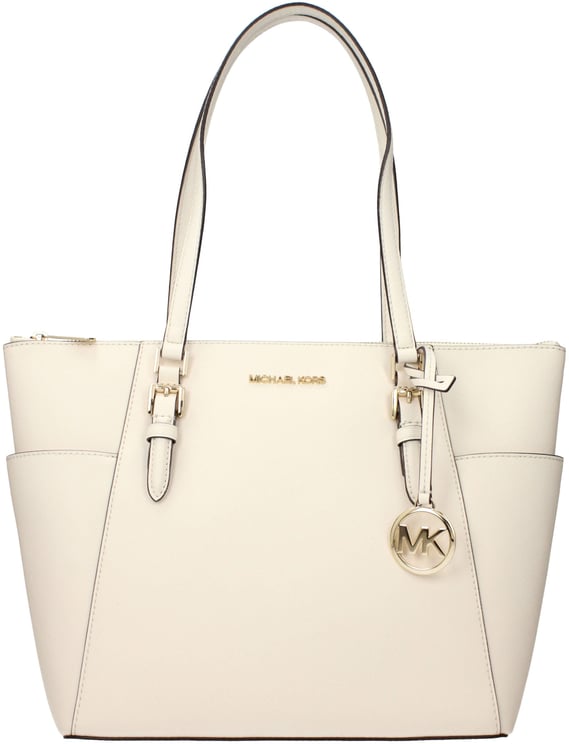 Michael Kors Michael Kors Beige Leather Shoulder Bag