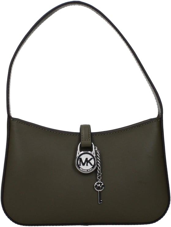 Michael Kors Michael Kors Green Leather Handbag