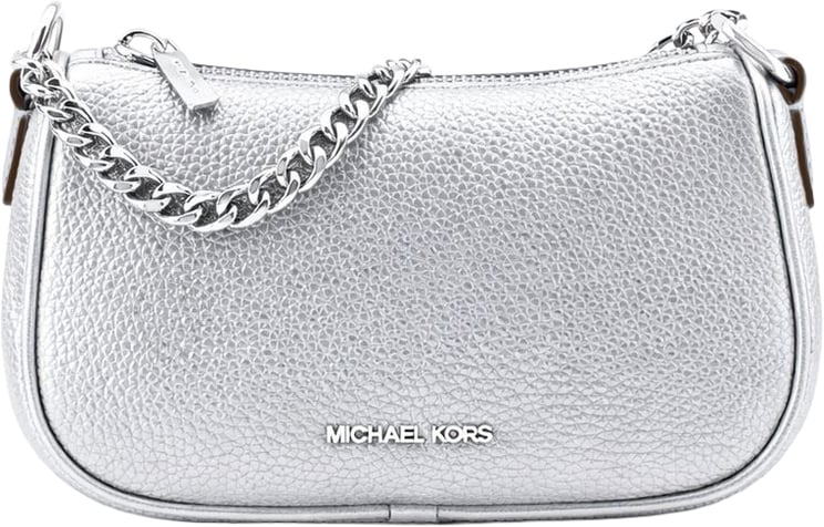 Michael Kors Michael Kors Gray Leather Shoulder Bag
