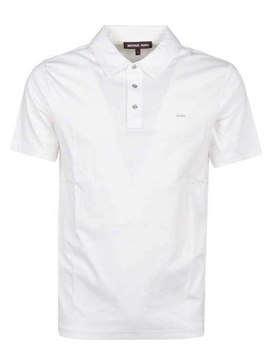 Michael Kors Short Sleeve Sleek Polo Shirt White