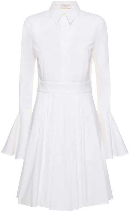 Michael Kors White bell sleeve dress versatile elegant