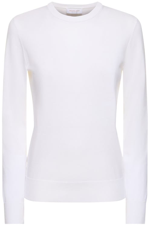 Michael Kors White long-sleeve shirt comfortable versatile