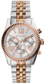 Michael Kors Michael Kors MK 5735 Horloge Chrono Staal Tricolor Plated Sunray Wijzerplaat