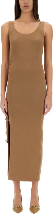 Michael Kors Stretch Wool Blend Camisole Dress
