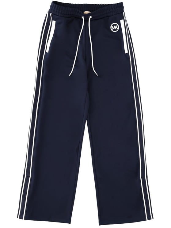 Michael Kors White Tracksuit Recycled Wide-Leg Pants