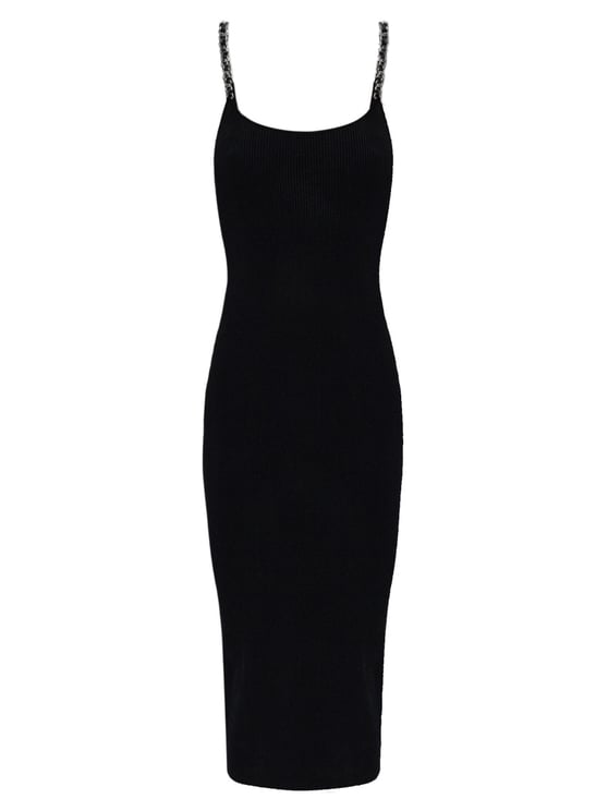 Michael Kors Neutrals Ribbed Texture Sustainable Knit Midi Dress