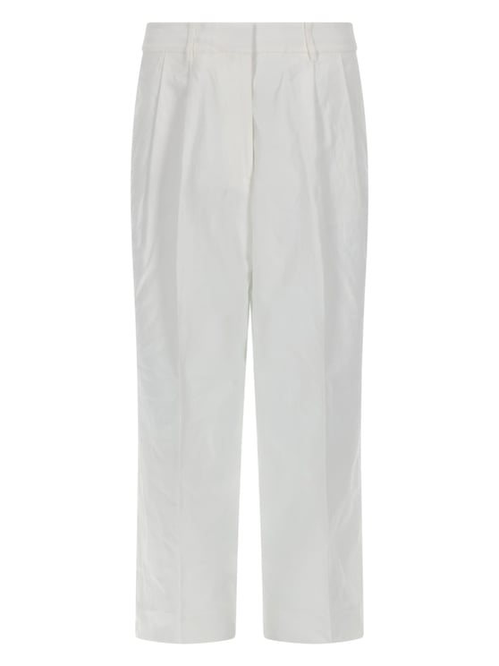 Michael Kors High Waisted Linen Cotton Pants