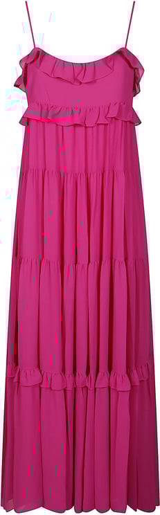Michael Kors Ruffled Long Dress Pink