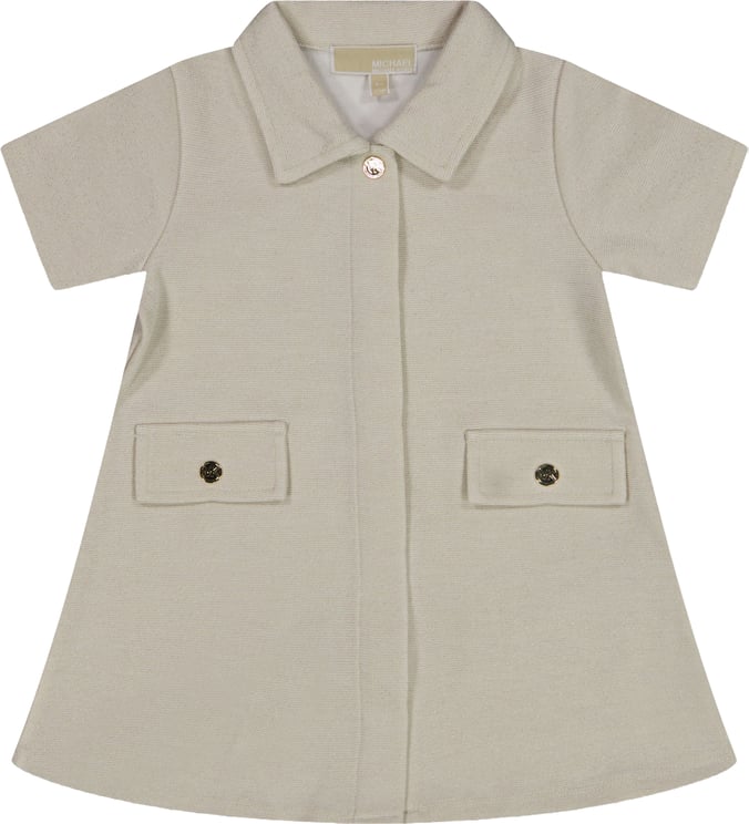 Michael Kors Michael Kors Baby Meisjes Jurk In Goud