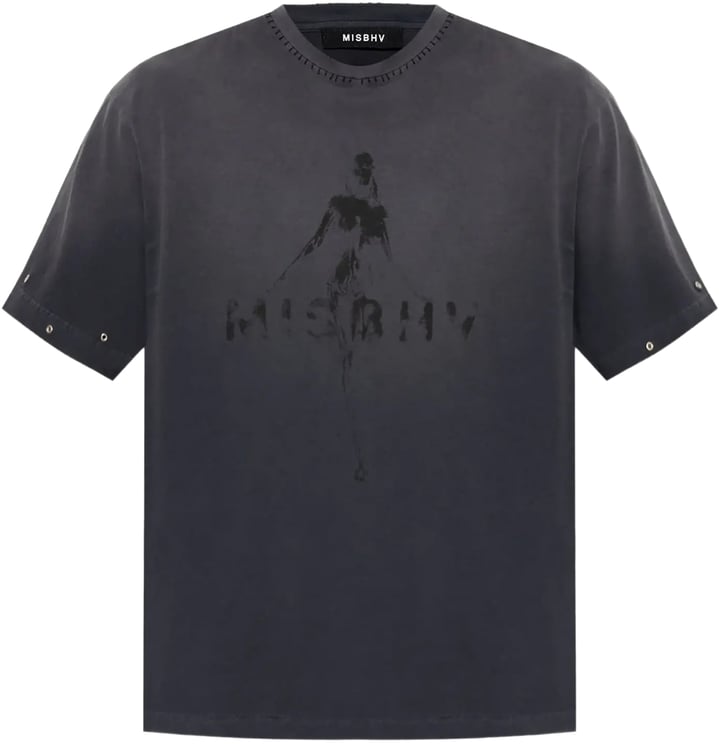 MISBHV Vintage Washed Out T-shirt Washed Black