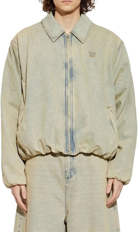 MISBHV SAND WASHED BOMBER DENIM JACKET UNISEX