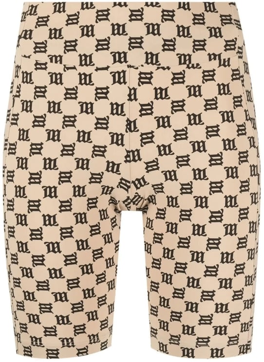 MISBHV Monogram Biker Shorts Beige