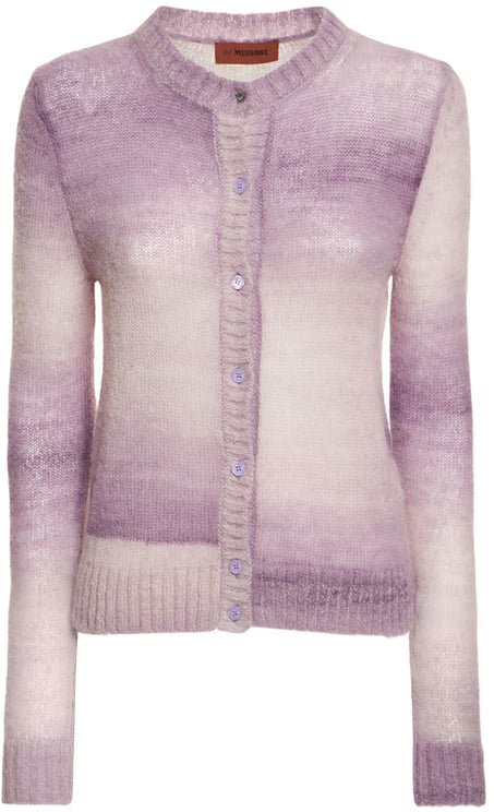 Missoni Light purple cardigan with elegant buttons