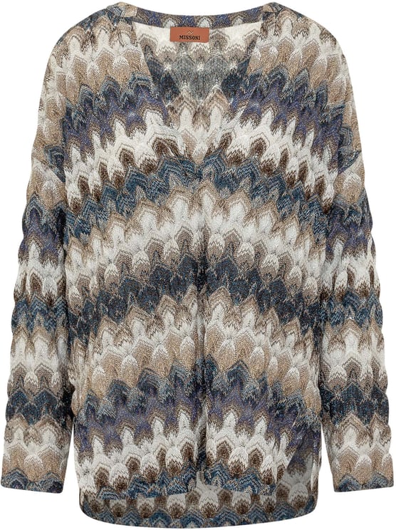 Missoni Maglia a Maniche Lunghe con Scollo Ampio