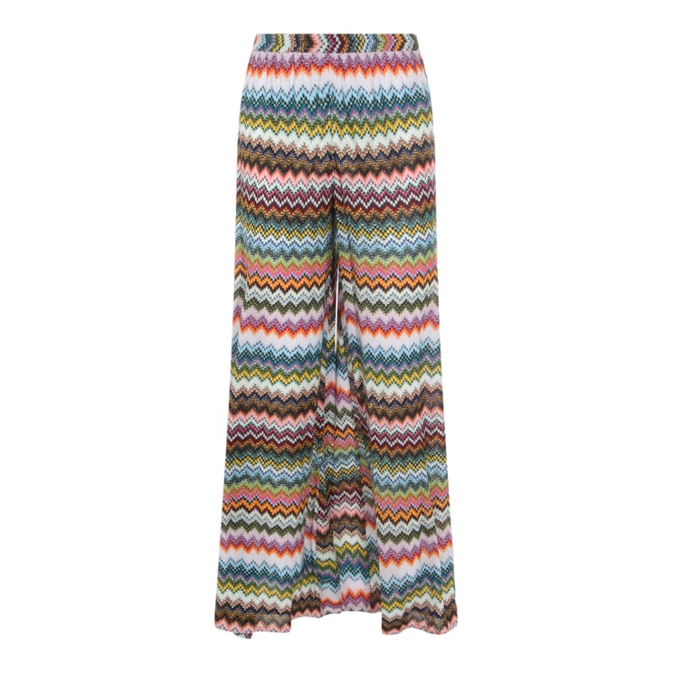 Missoni Wide-Leg Trousers with Zigzag Pattern
