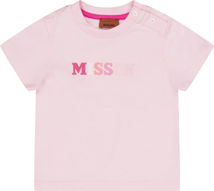 Missoni Missoni Baby Meisjes T-Shirt In Licht Roze