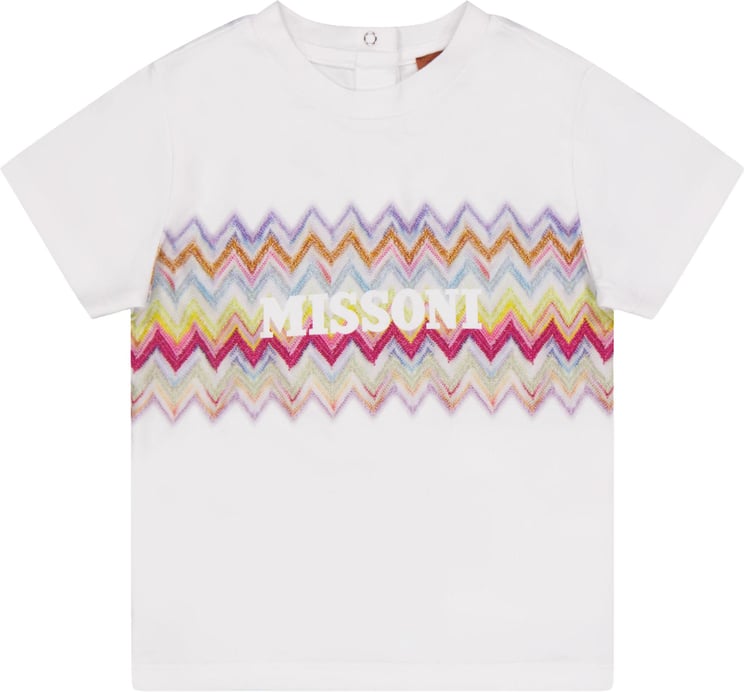 Missoni Missoni Baby Meisjes T-Shirt In Wit