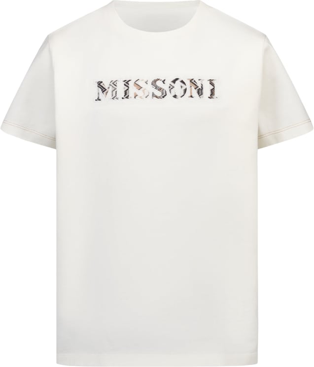Missoni Missoni Kinder Jongens T-Shirt In Off White