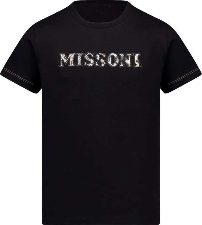 Missoni Missoni Kinder Jongens T-Shirt In Zwart