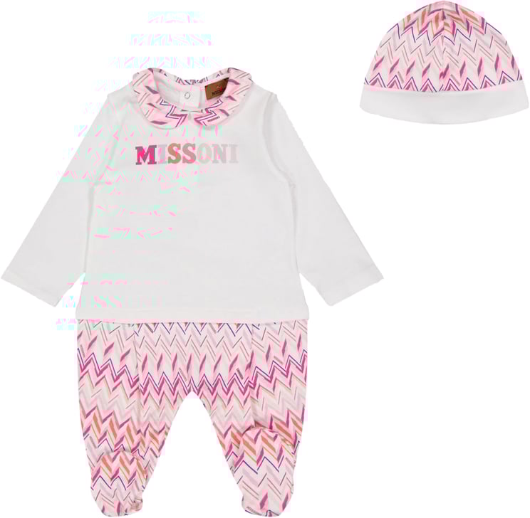 Missoni Missoni Baby Meisjes Boxpakje In Wit