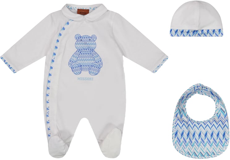 Missoni Missoni Baby Jongens Boxpakje In Wit