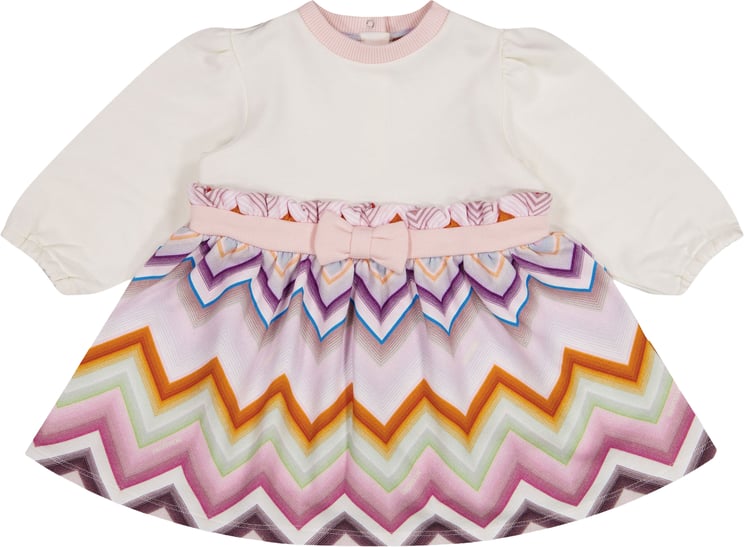 Missoni Missoni Baby Meisjes Jurk In Off White
