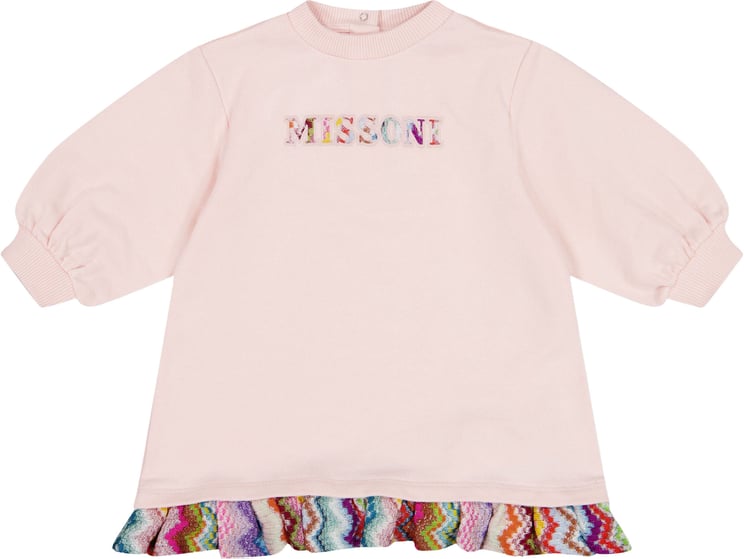 Missoni Missoni Baby Meisjes Jurk In Licht Roze