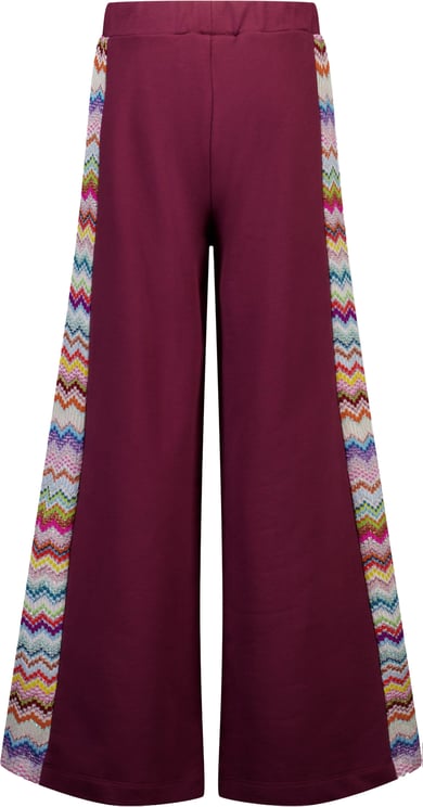 Missoni Missoni Kinder Meisjes Broek In Bordeaux