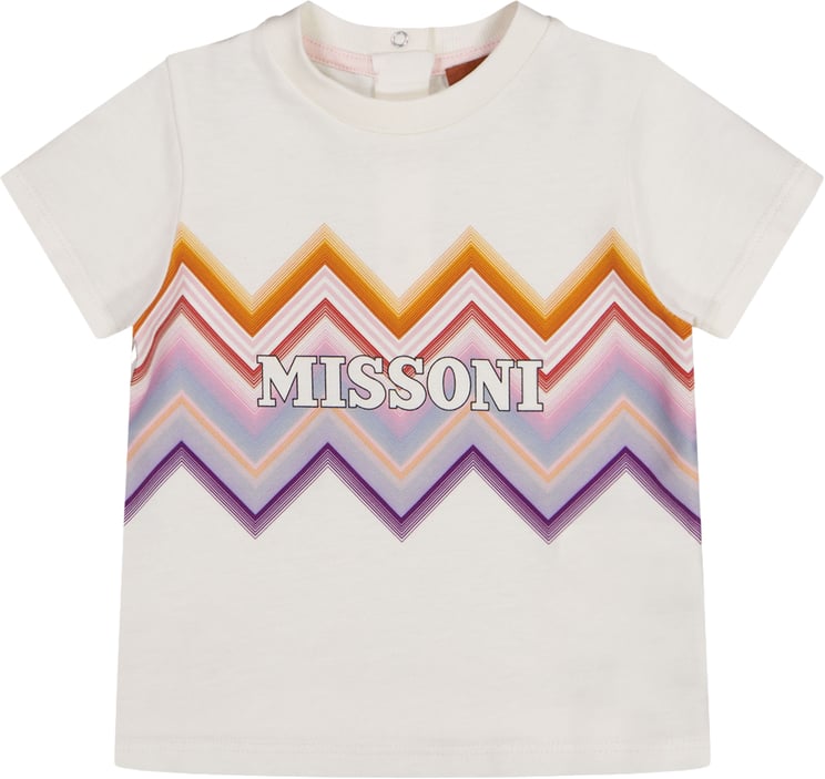 Missoni Missoni Baby Meisjes T-Shirt In Off White