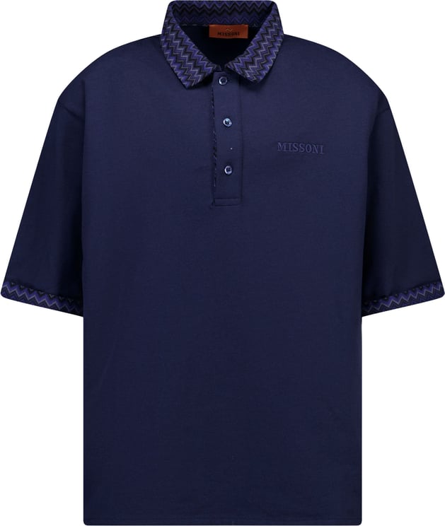 Missoni Missoni Kinder Jongens Polo In Navy