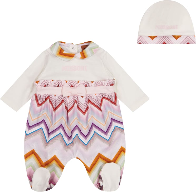 Missoni Missoni Baby Meisjes Boxpakje In Off White