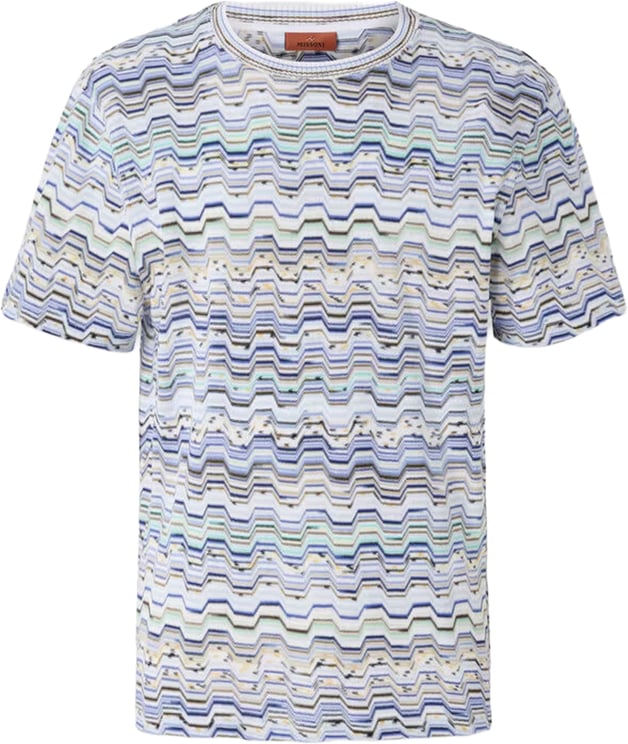 Missoni T-Shirts And Polos Light Blue Tones