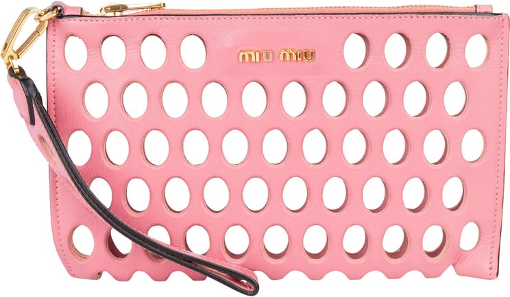 Miu Miu Miu Miu Leather Wristlet Clutch