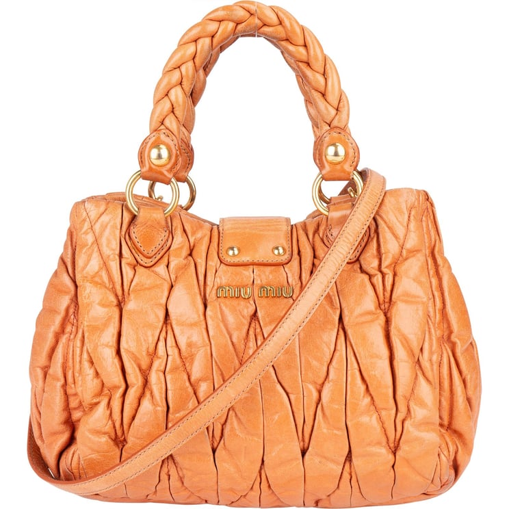 Miu Miu Miu Miu Quilted Leather City Handbag