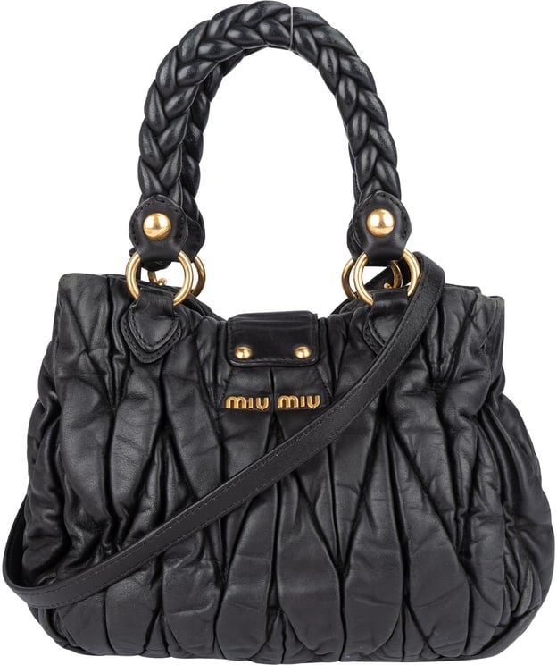 Miu Miu Miu Miu Quilted Leather Handbag