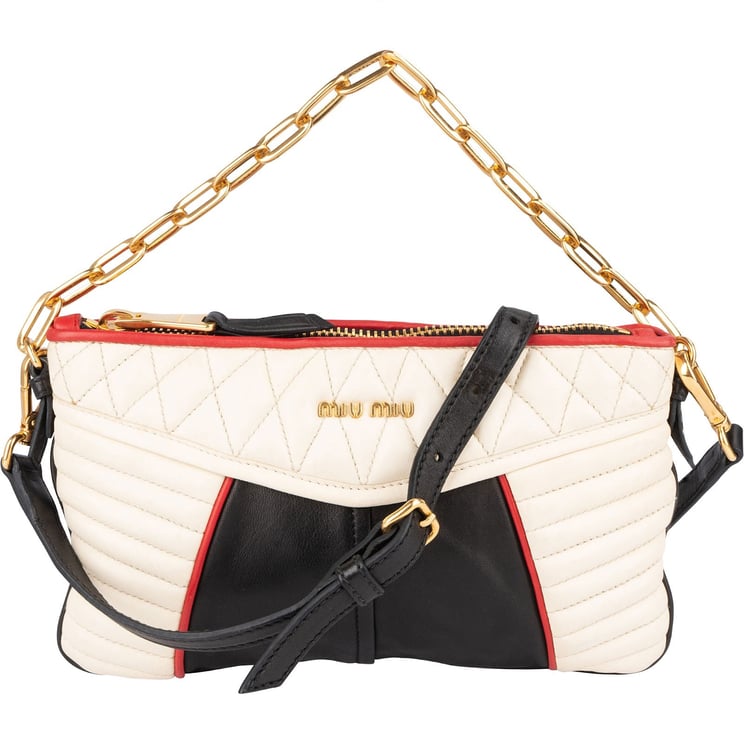 Miu Miu Miu Miu Quilted Leather Colorblock Handbag