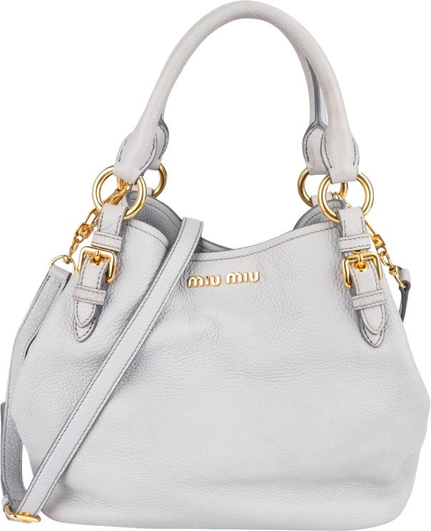 Miu Miu Miu Miu Vitello Lux Leather Handbag