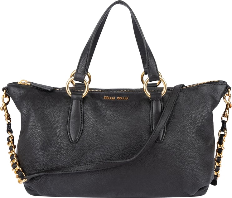Miu Miu Miu Miu Vitello Lux Satchel Shoulder Bag