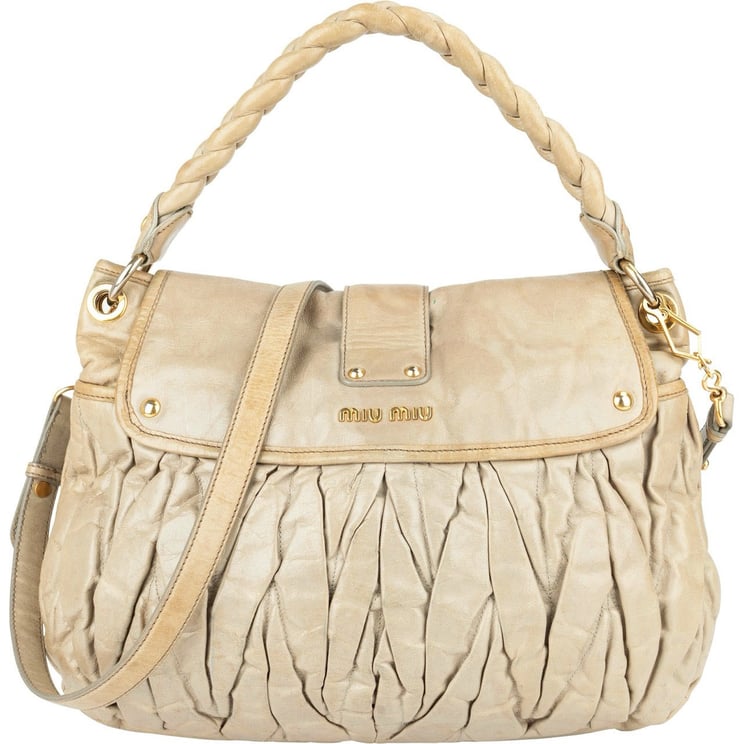 Miu Miu Miu Miu Vitello Lux City Handbag