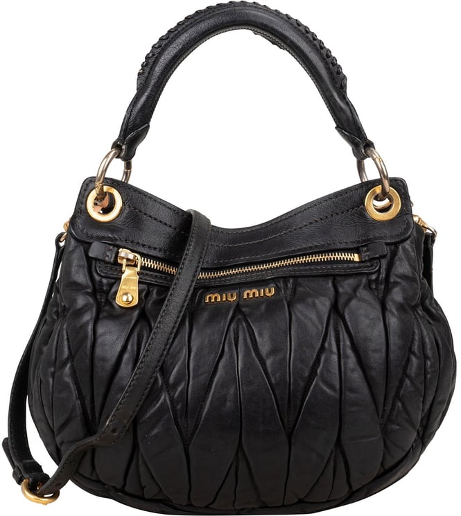 Miu Miu Miu Miu Matelassé Nappa Leather Handbag