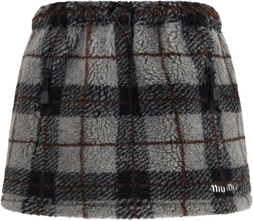 Miu Miu Miu Miu Multicolor Nylon Mini Skirt