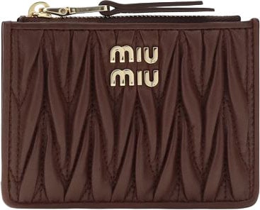 Miu Miu Miu Miu Bordeaux Lamb Ovis Aries Aries Wallet