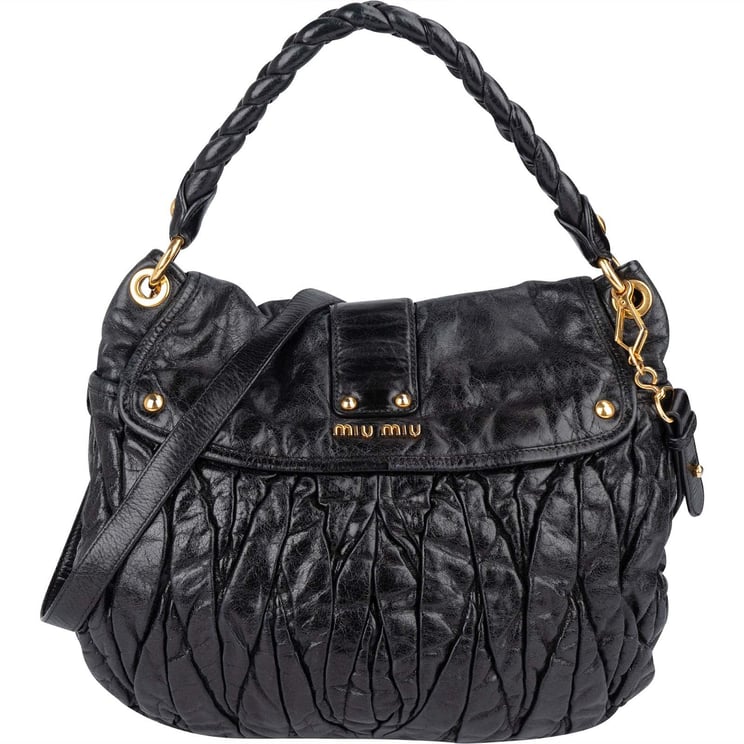 Miu Miu Miu Miu Nappa Matelassé City Handbag