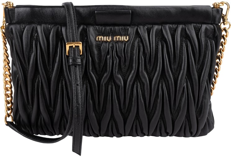 Miu Miu Miu Miu Matelassé Nappa Leather Crossbody Bag