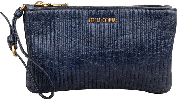 Miu Miu Miu Miu Quilted Leather Clutch