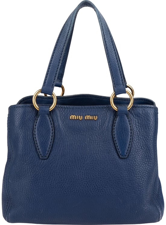 Miu Miu Miu Miu Vitello Daino Small Tote Handbag